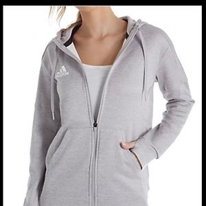 Adidas Gray zip up hoodie